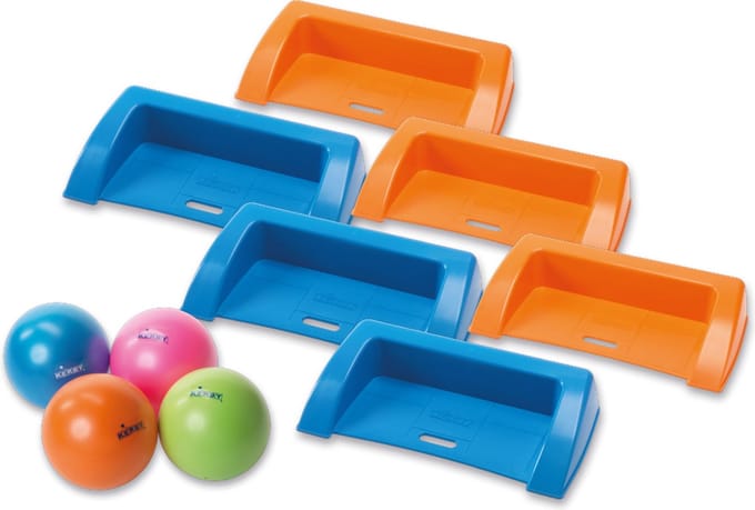 Kerby - Stoepranden Schoolset - 6 Kerby's & 4 Ballen - Assorti