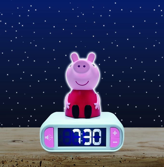 Peppa Pig Nachtlampje Wekker met geluiden