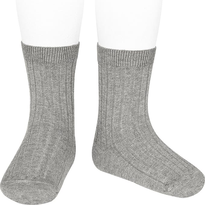 Cóndor Sokken Basic Rib | Grijs | 23-26 (maat 4)