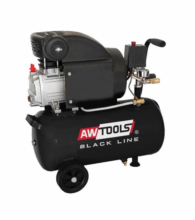 Awtools AC24 - Compressor - 24L - 2,0HP - Black Line