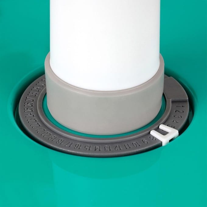 Excellent Houseware - Vacuüm Vershoudbakje - 2.3L - Met Datumaanduiding - BPA-vrij - Transparant/Turquoise