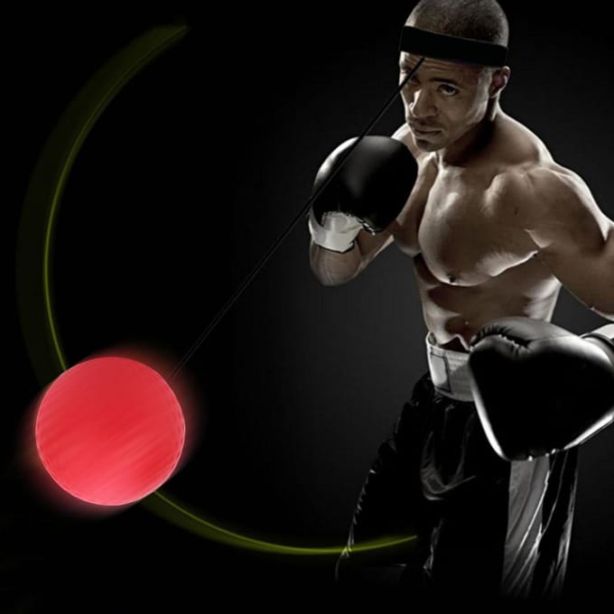 Reactietraining Apparatuur Vecht Stoot Reflexbal Met Hoofdband voor Boksen Stressverlichting red