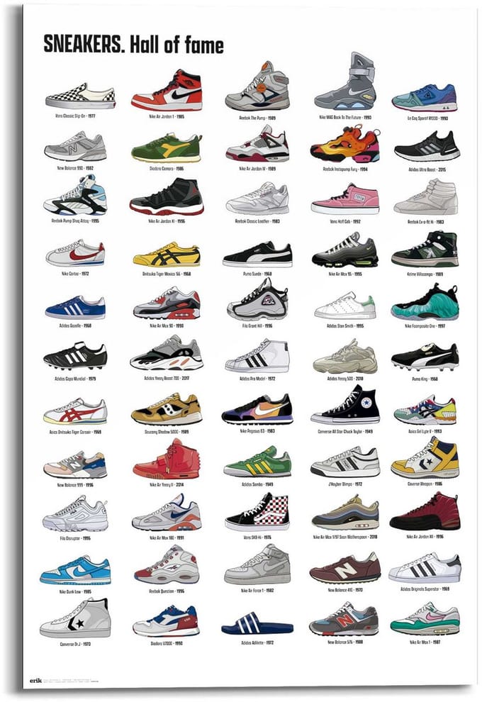 Schilderij Sneaker collectie - 90 x 60 - Hout - REINDERS