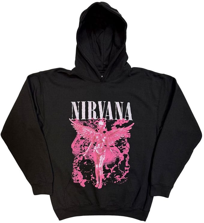 Nirvana - Angel Red Hoodie/trui - S - Zwart