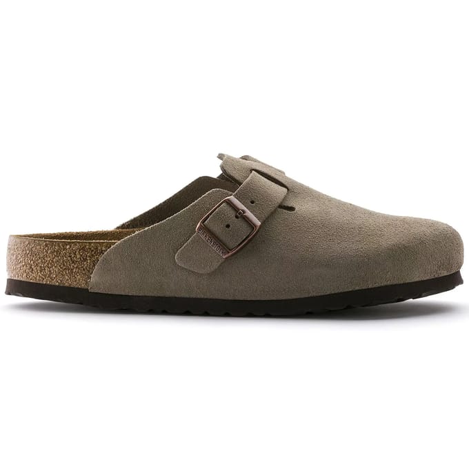 Birkenstock Boston SFB VL Narrow Unisex Clogs - Taupe - Maat 39