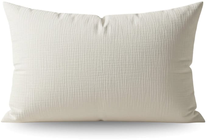 Zelesta Teddy Katoen Mousseline Kussensloop Set van 2 - Beige 60x70cm