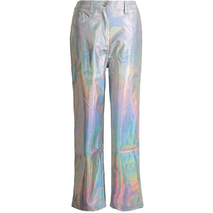 AmyLynn Lupe metallic rechte broek voor dames (Metaal)