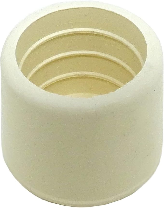 Shepherd Hardware 8617E 1-Inch Binnendiameter Rubberen Stoel Beentips, 40-Pack, Wit