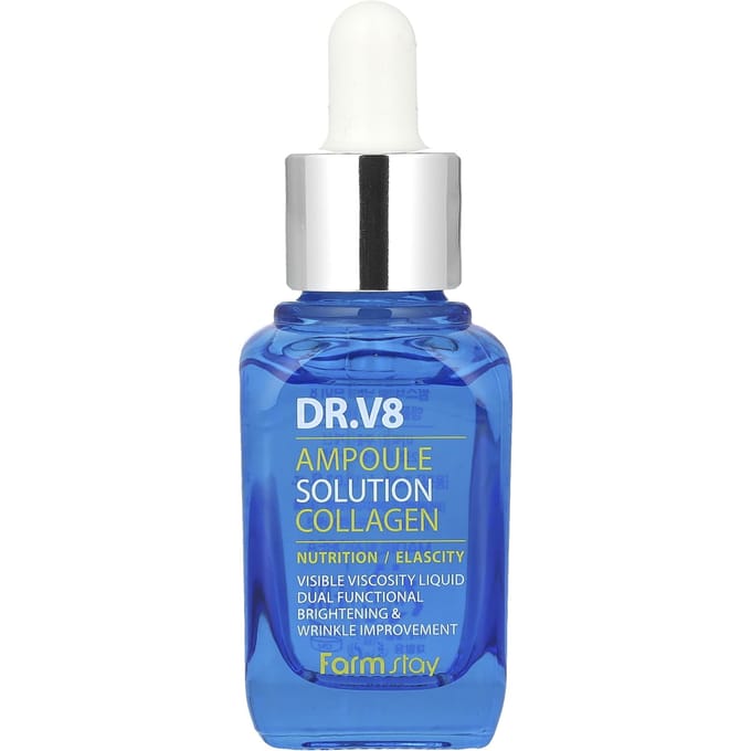 Boerderij, Dr.. V8 Ampoule Solution Collageen, 30ml blue