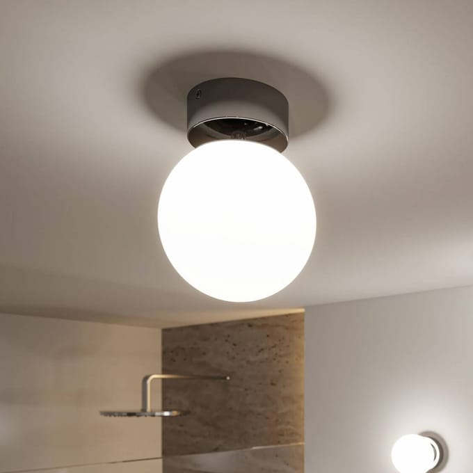 Selection Bathroom LED-plafondlamp Gove IP44 3000K 400lm 230V 5W Chroom, Satijn