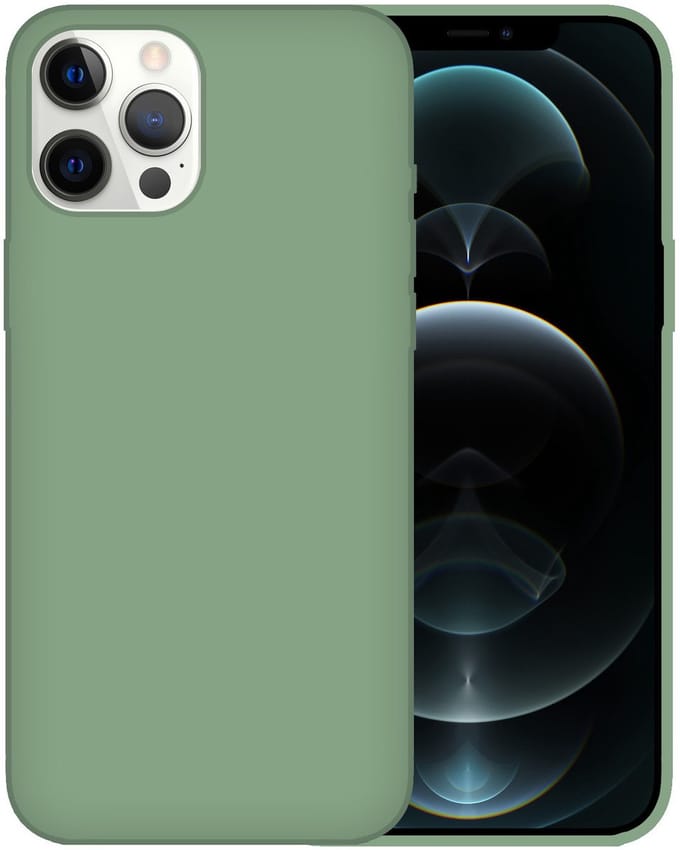 Hoesje geschikt voor iPhone 11 - Backcover - TPU - Saliegroen