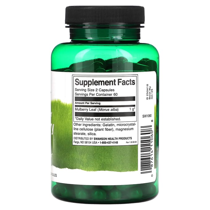 Moerbeiblad, 500 mg, 120 capsules