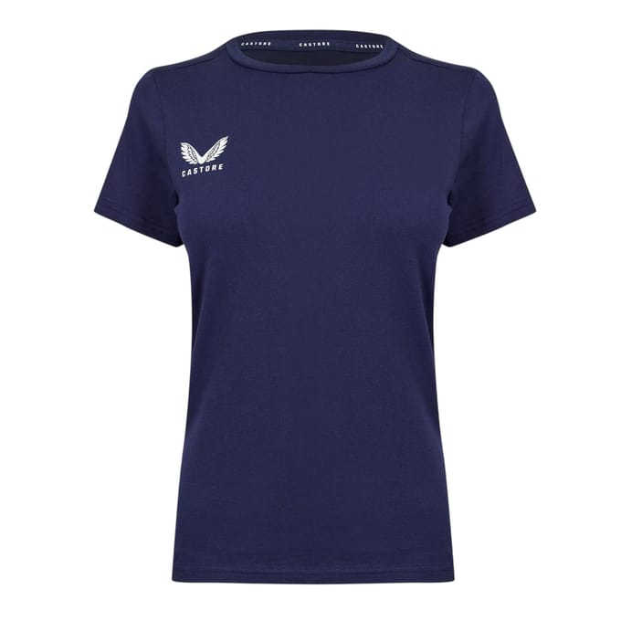Castore Dames/Dames Logo T-Shirt (Peacoat)