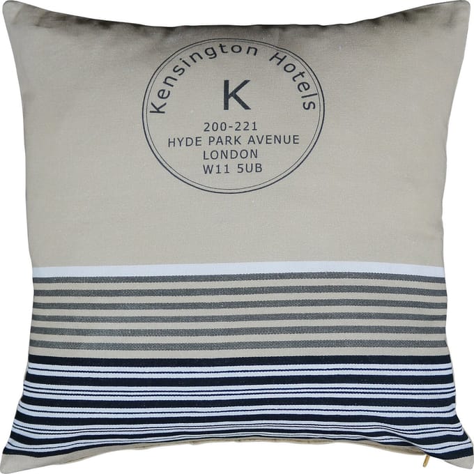 Sierkussen - Organic Kensington - Taupe - 45 Cm X 45 Cm