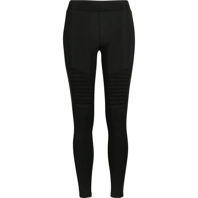 Urban Classics leggings tech biker Zwart-m