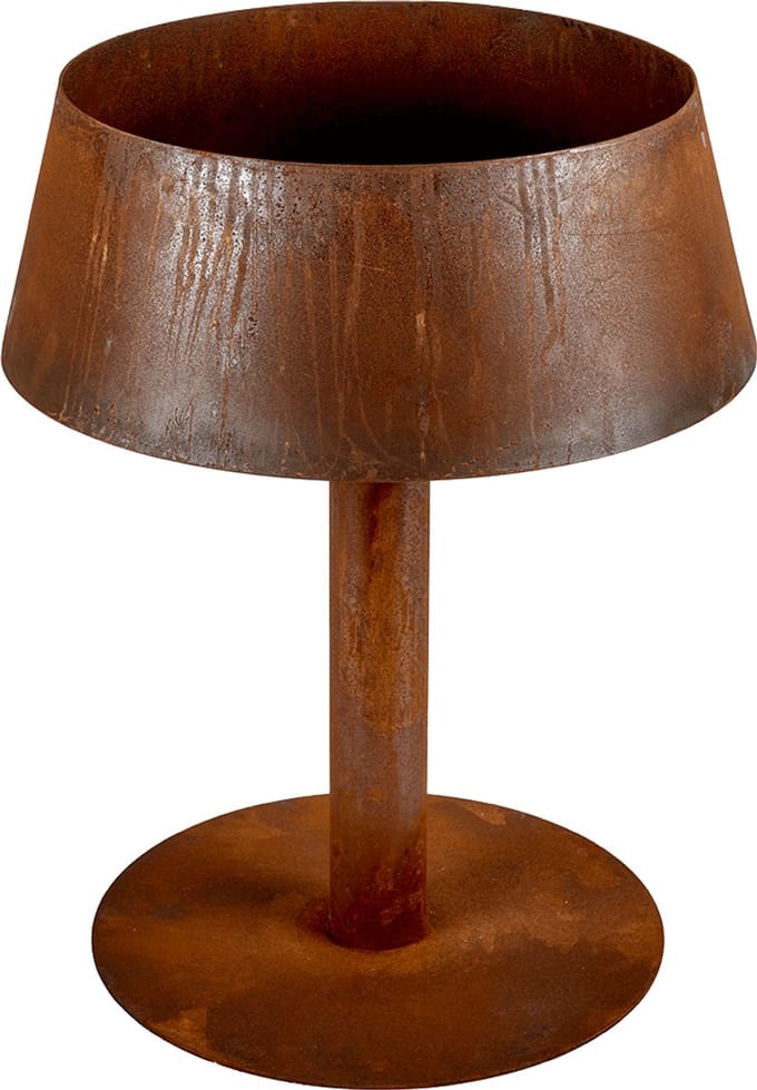 LaFerrotecnica Vuruschaal / Vuurlamp model LAMPADA ALTA Cortenstaal