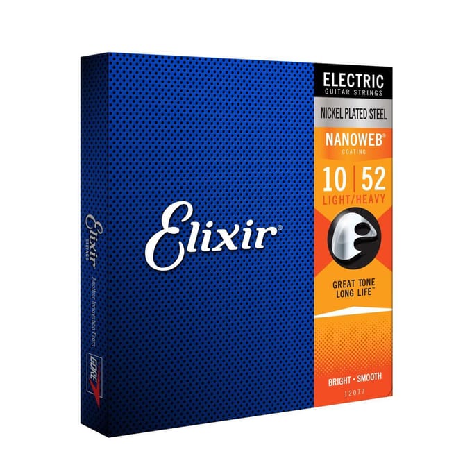 Elixir 12077 Nanoweb Snaren voor Elektrische Gitaar (10-52)