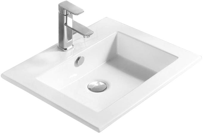 Mexen Salma inbouw wastafel 54 x 47 cm, wit - 25395400