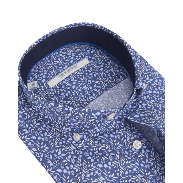 The BLUEPRINT Premium Casual Overhemd Blauw Heren