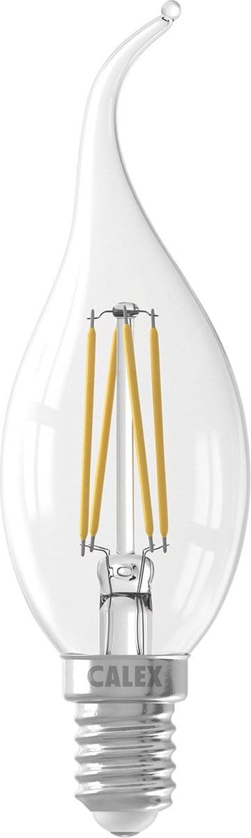 2 stuks - Calex - Led - kaarslamp - Tip 3,5W (25 W) E14 Helder - Dimbaar met Led dimmer
