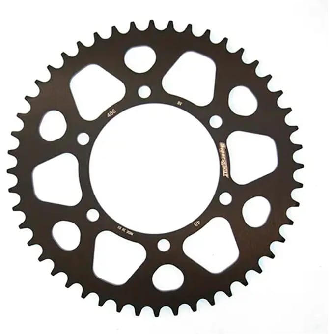 Aluminium motorfiets tandwieltje Supersprox RAL-486:48