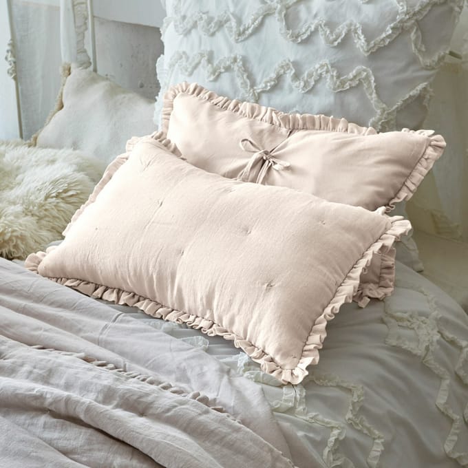 LOBERON Kussenhoes set van 2 Iriga roze