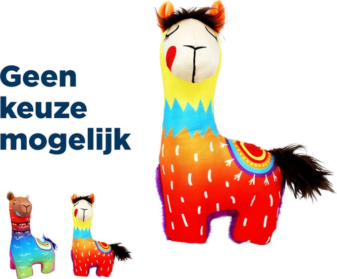 KONG Dog Toy Ballistic Vibez Llamas Medium/Large 28cm