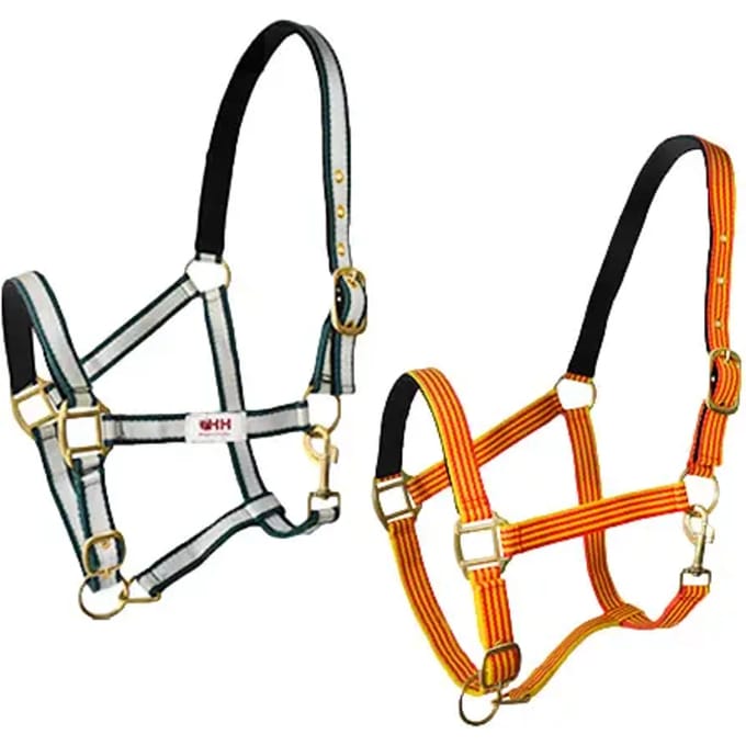 Nylon Halster voor Paard met Karabijnhaak Hispano Hipica