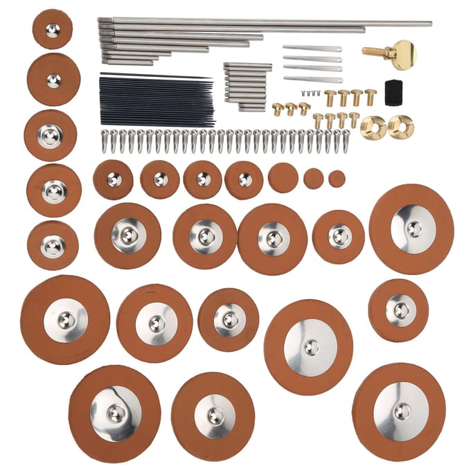 Altsaxofoon reparatieset, saxofoon onderhoudsset, accessoire voor vervanging, doe-het-zelf gray