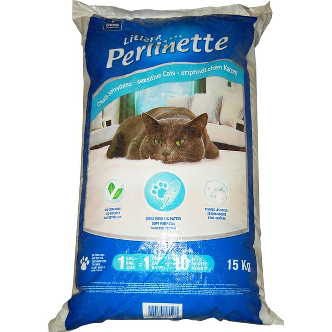 15kg Litière Perlinette Sensible kattenbakvulling