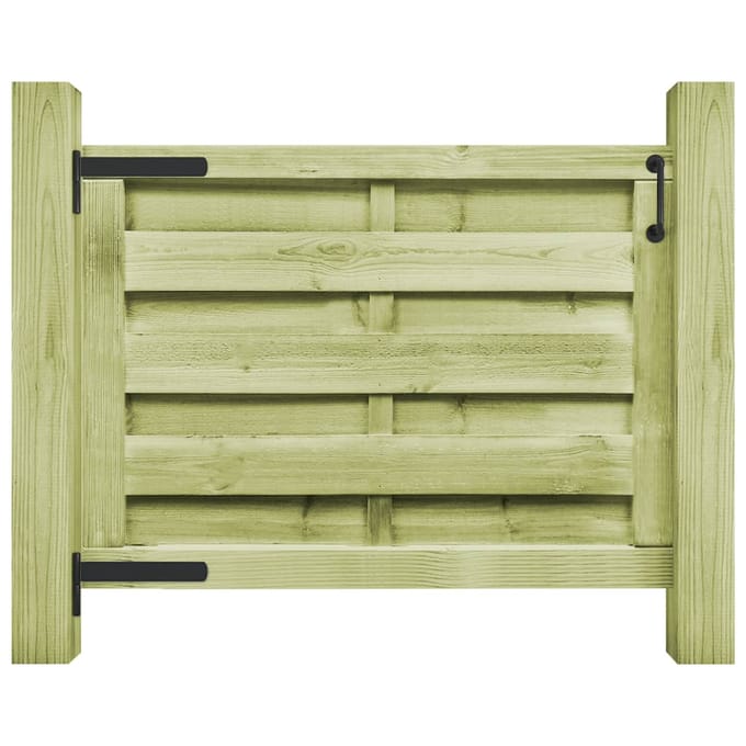 vidaXL - Poort - 100x75 - cm - geïmpregneerd - grenenhout - groen