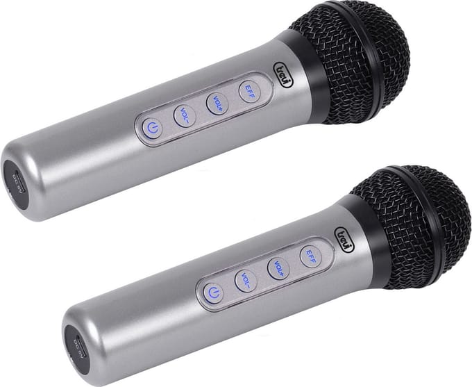 Trevi EM 415 R Zwart, Zilver Karaokemicrofoon