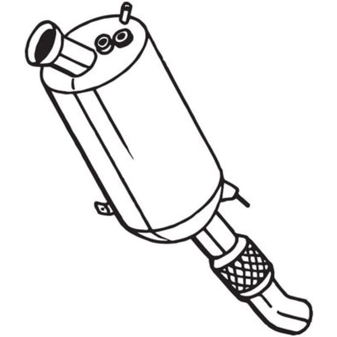 Roetfilter, uitlaatinstallatie BOSAL 097-206