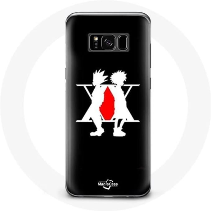 Coque pour Samsung Galaxy S8 Hunter x Hunter Manga Logo Fond Noir