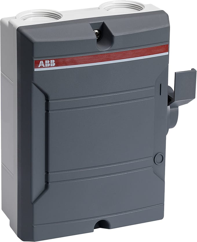 ABB Werkschakelaar 2p 25A donker grijs - BW225DP