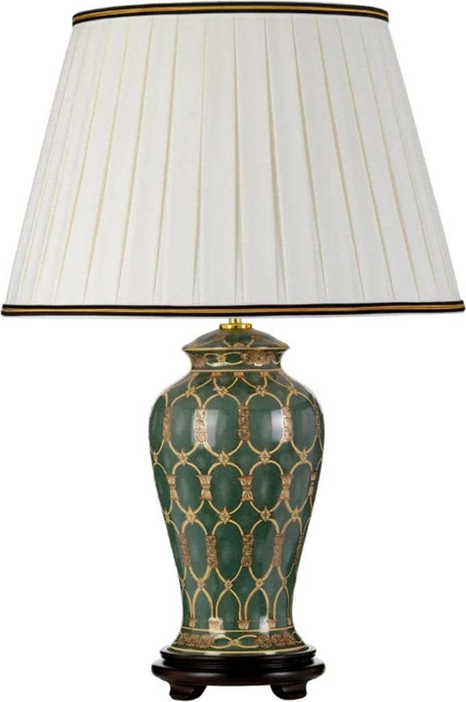 Designer's Lightbox LED Tafellamp Sashi | 1X E27 Max 60W | Green with Gold and Brown