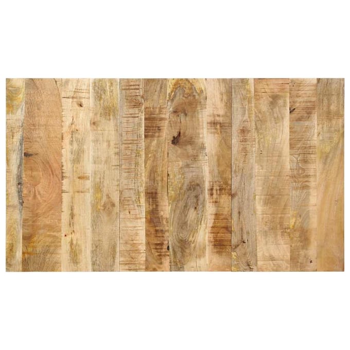vidaXL - Hoofdbord - 140 - cm - massief - ruw - mangohout