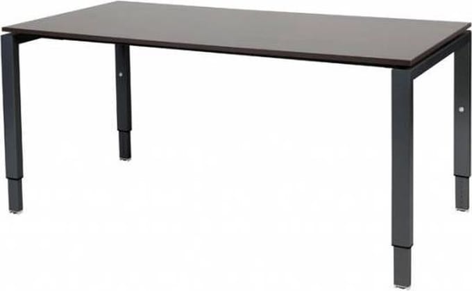 Verstelbaar Bureau - Domino 160x80 logan - zwart frame