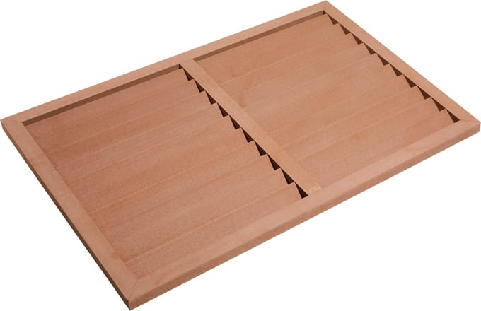Evolar WPC Achterplaat voor Airco Omkasting Tropical Teak Large