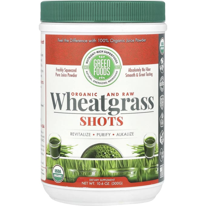 Biologisch & Rauw, Tarwegrasshot, 300G(10.6oz)
