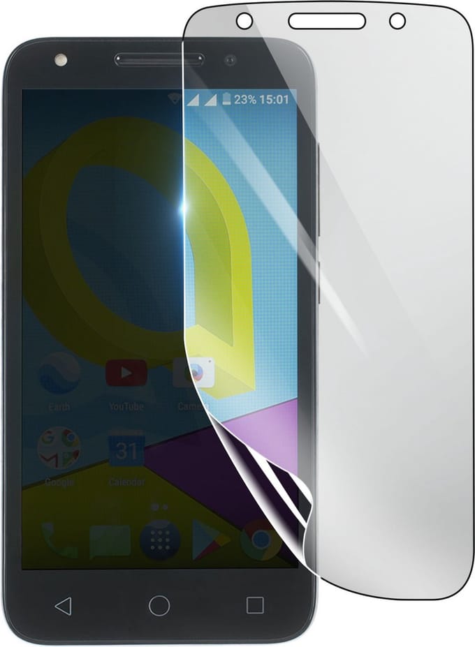 3mk, Geschikt voor Alcatel U5, Schokbestendige Hydrogel Screenprotector, Transparant