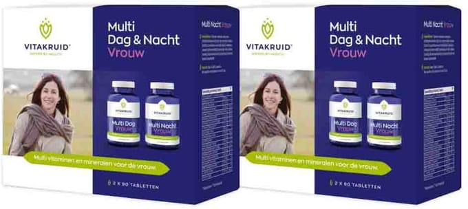 Vitakruid - Multi Dag & Nacht Vrouw - 2 x 180 tabletten - Voordeelverpakking