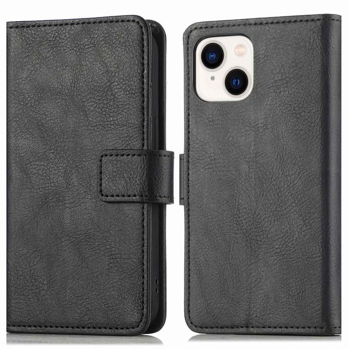 imoshion Hoesje - Geschikt voor Apple iPhone 15 Plus - Luxe Bookcase - Zwart