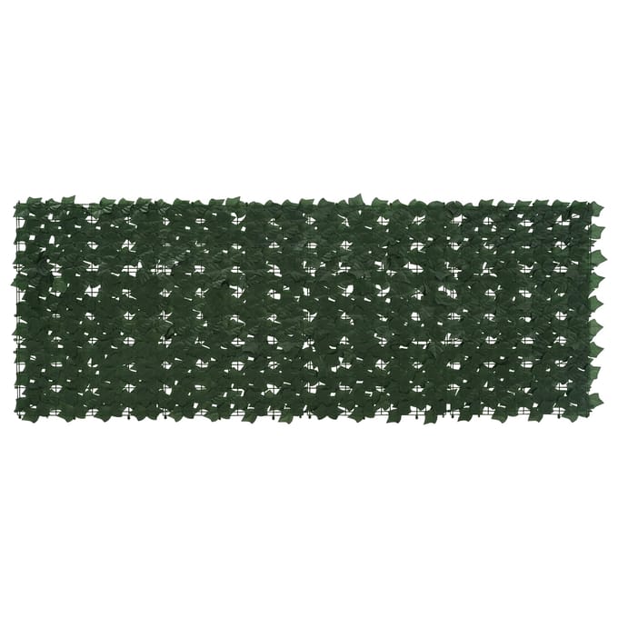 vidaXL - Balkonscherm - met - bladeren - Donkergroen - 200 - x - 75 - cm
