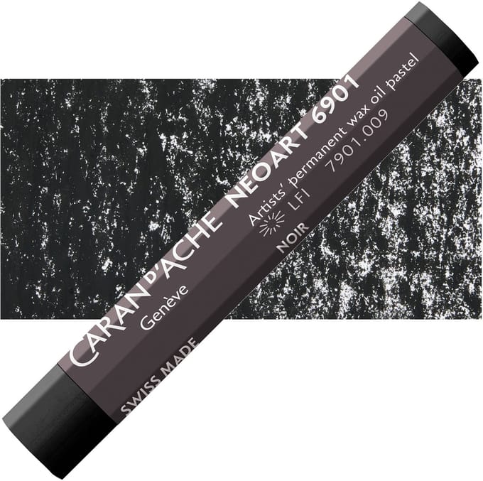 Caran d'Ache Neoart Permanent Wax Oliepastel - Black (009)