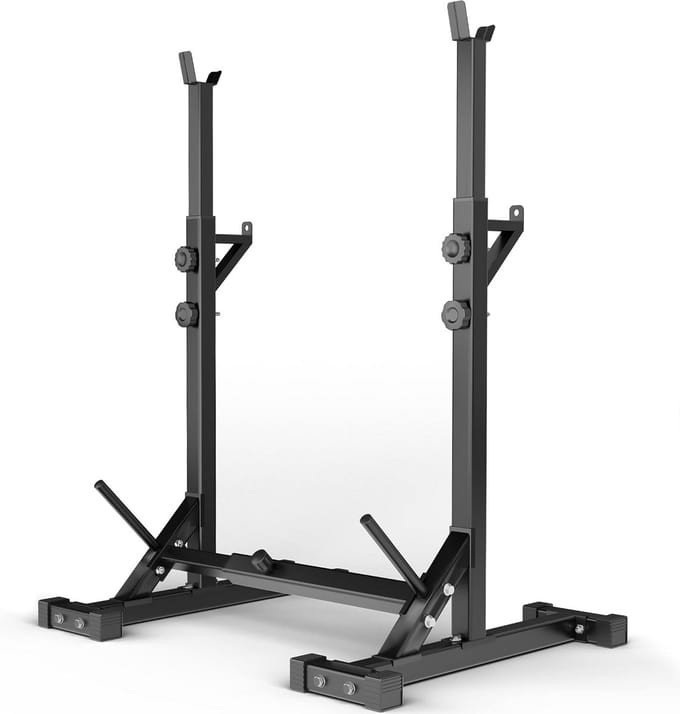 Verstelbaar Squat Rack met Bankdrukken Standaard voor Krachttraining