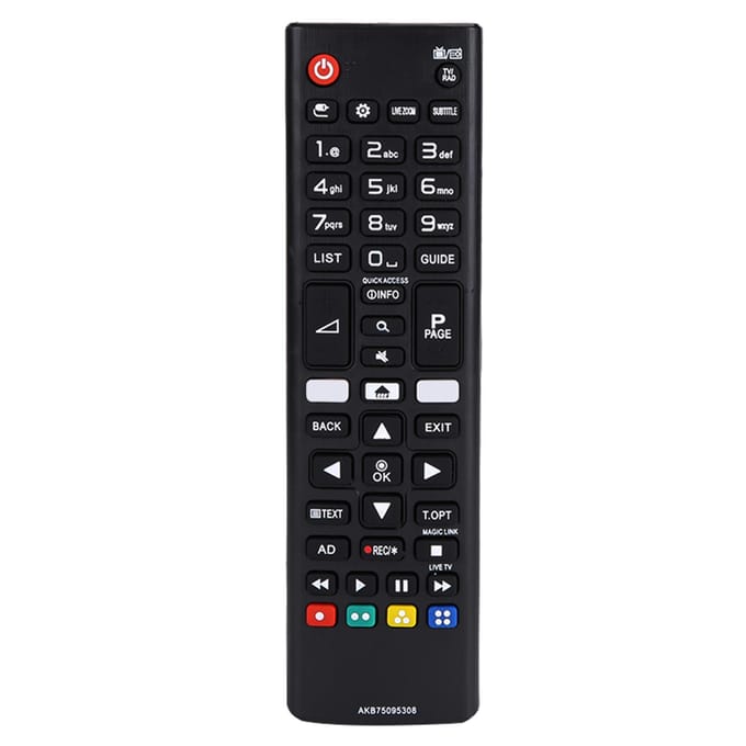 Télécommande de remplacement ABS 3D pour LG AKB75095308 blanc