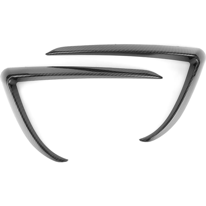 Cache-paupières pour antibrouillard avant Garniture Accessoires Auto pour Tesla Model 3 Style Fibre de Carbone gray
