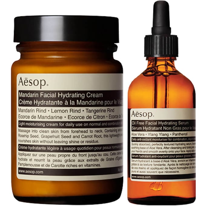 Aesop Mandarin Facial Cream and Lightweight Serum Duo