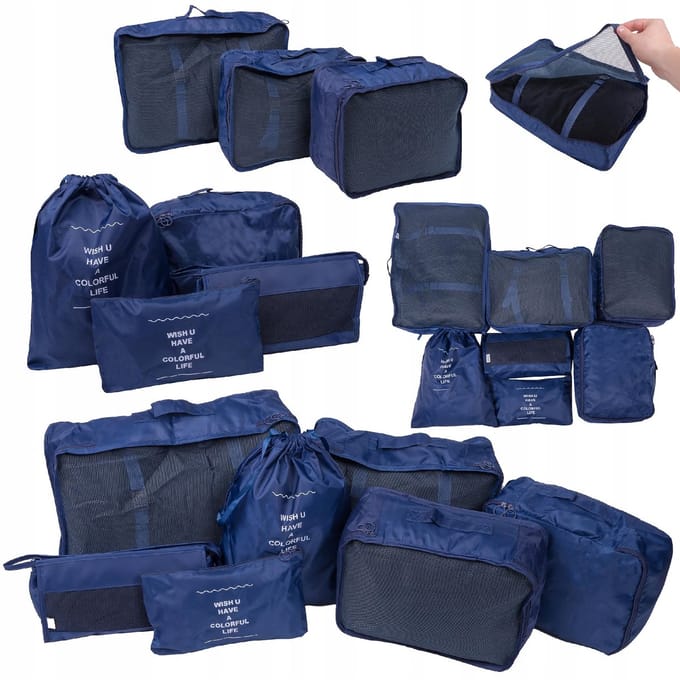 BK - Reisset Organizers - 7 Elementen - Waterdicht - Stijlvol